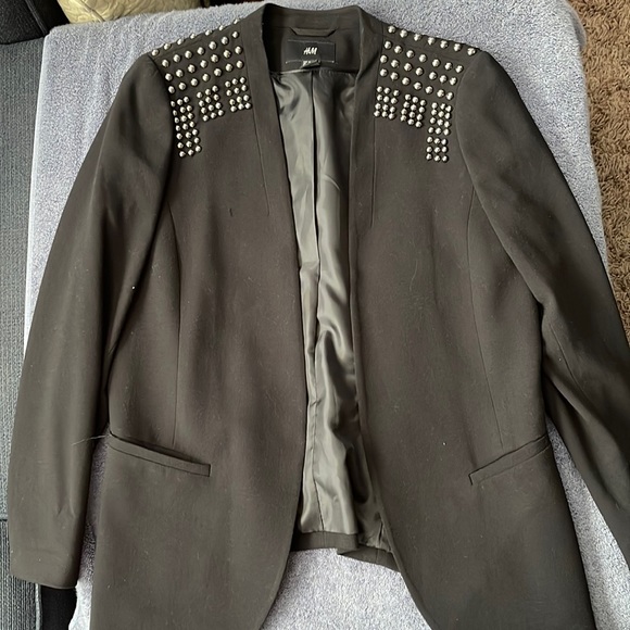H&M blazer with stud detail